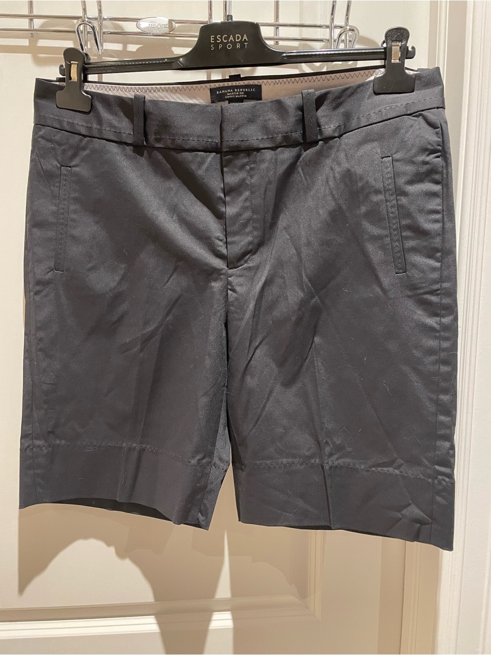 Banana Republic Women's Black Stretch Chino Bermuda Shorts